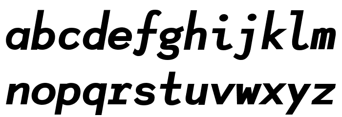 Lotion Black Italic Font LOWERCASE