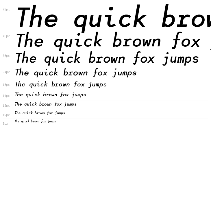 Lotion Bold Italic Without Ligatures Waterfall