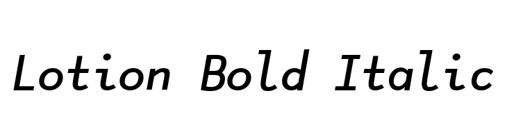 Lotion Bold Italic  नि: शुल्क फ़ॉन्ट्स डाउनलोड