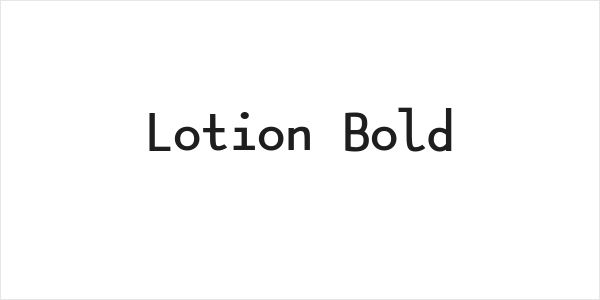 Lotion Bold Logo