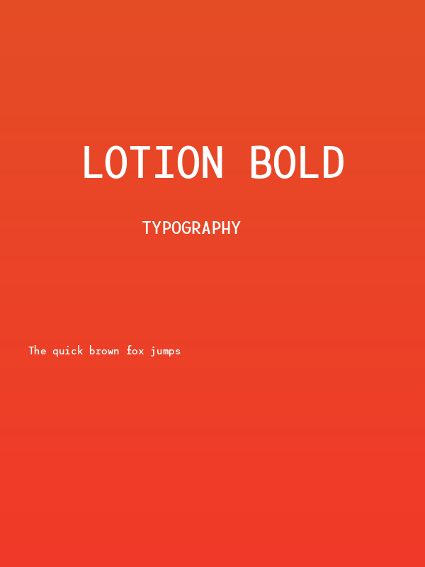 Lotion Bold Poster