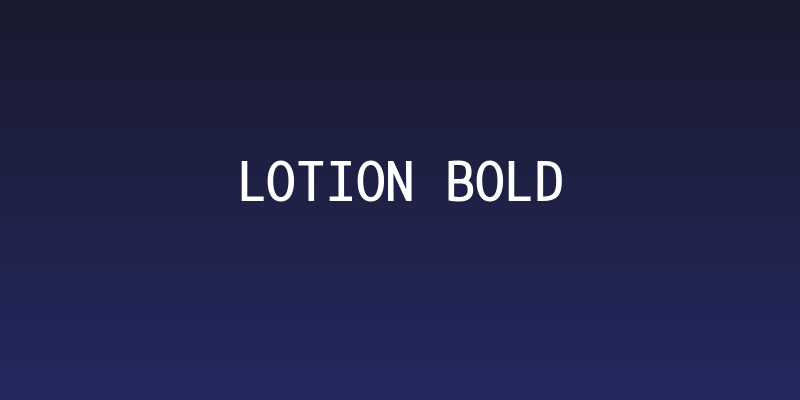 Lotion Bold Social Header