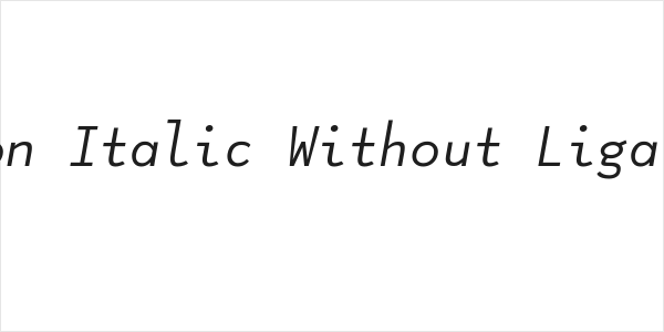 Lotion Italic Without Ligatures Logo