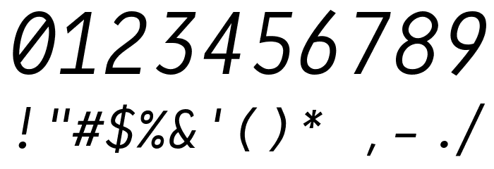 Lotion Regular Italic Caratteri ALTRI CARATTERI