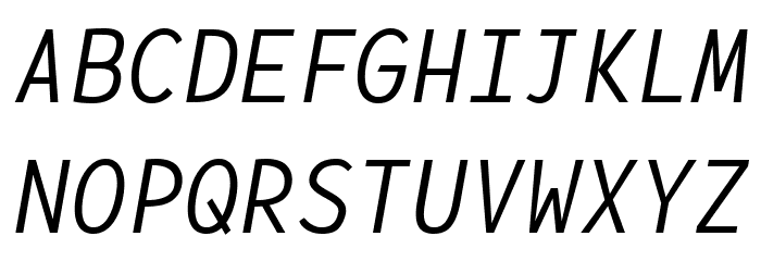 Lotion Regular Italic フォント 大文字