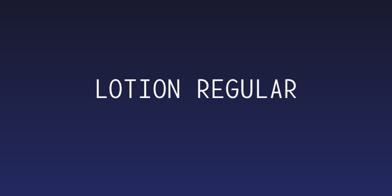 Lotion Regular Social Header