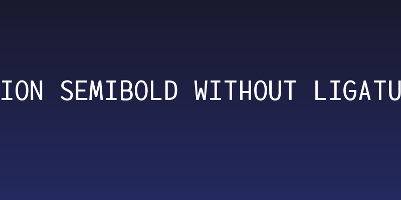 Lotion SemiBold Without Ligatures Social Header