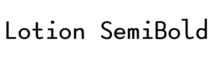 Lotion SemiBold フォント