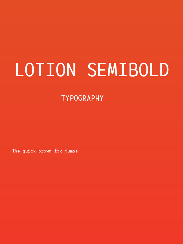 Lotion SemiBold Poster