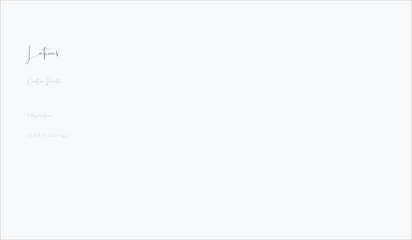 Lotions Business Card