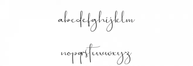 Lotions Font LOWERCASE