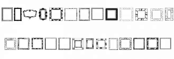 Lots of Frames Fuentes MAYÚSCULAS