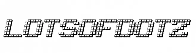LotsOfDotz  font caratteri gratis