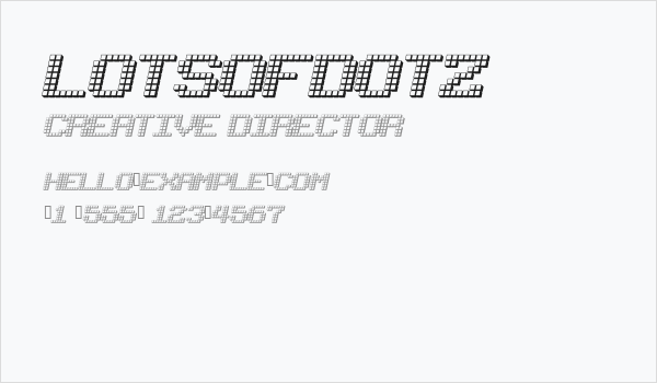 LotsOfDotz Business Card