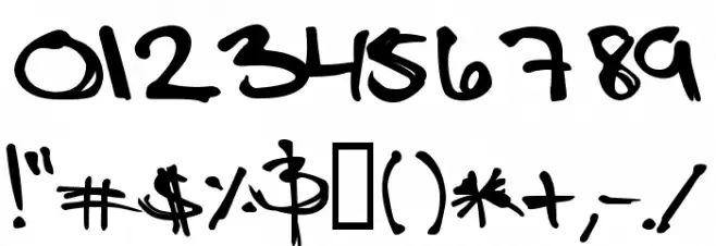 LotteByRue-Regular Font OTHER CHARS