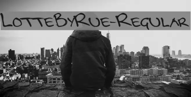 LotteByRue-Regular Font examples