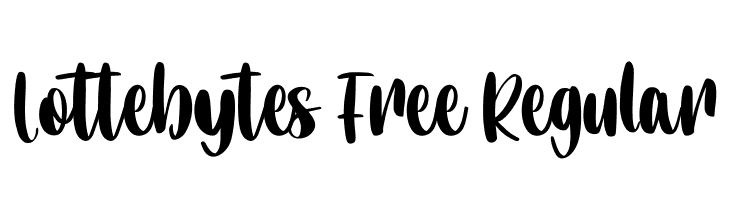 Lottebytes Free Regular  Fuentes Gratis Descargar