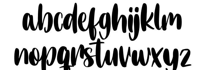 Lottebytes Free Regular Font LOWERCASE