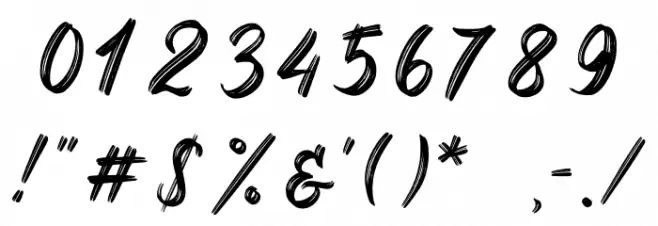 Lotterdam Demo Font OTHER CHARS