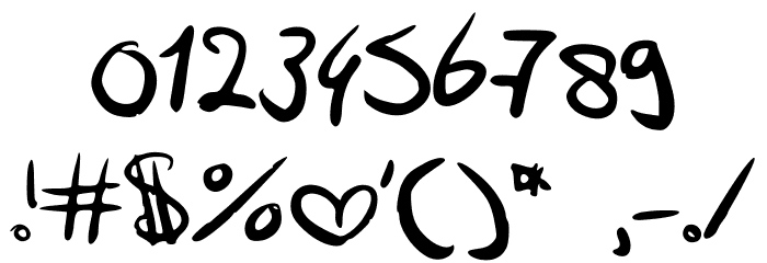 LottesHandwriting Polices AUTRES CHARS