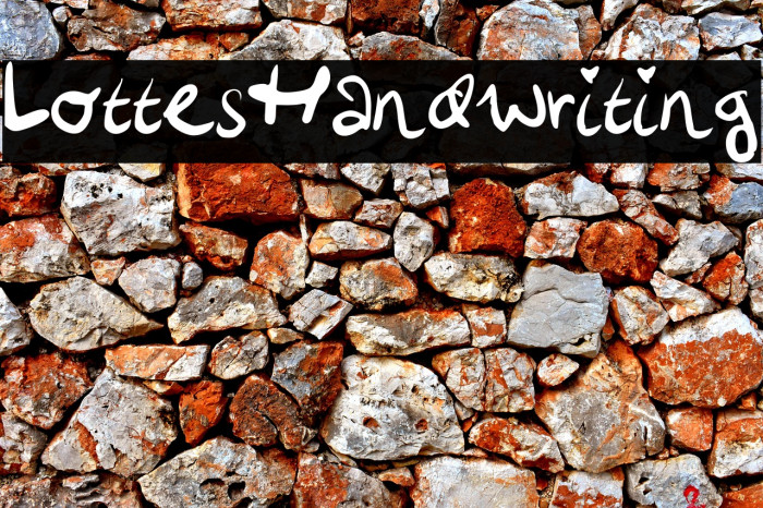 LottesHandwriting Example 2