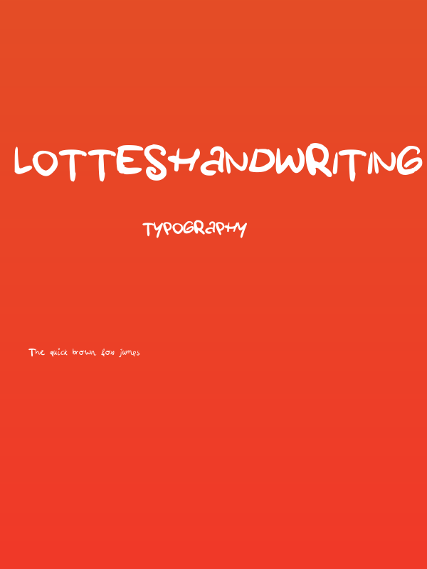 LottesHandwriting Poster