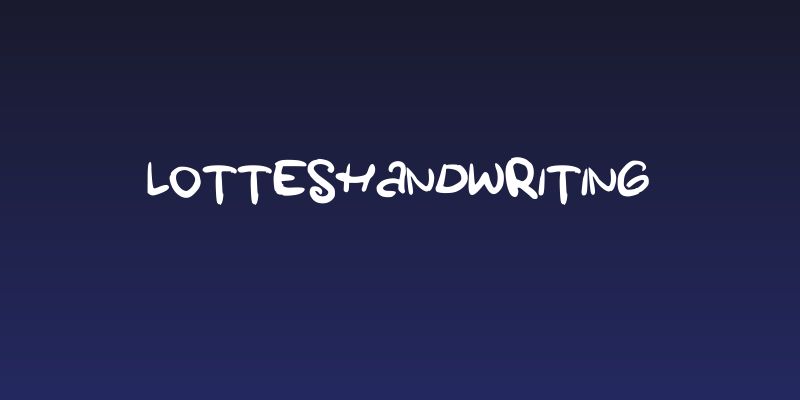 LottesHandwriting Social Header