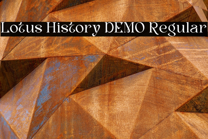 Lotus History DEMO Regular Example 1