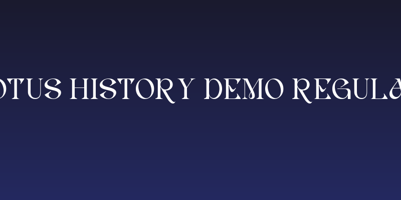 Lotus History DEMO Regular Social Header