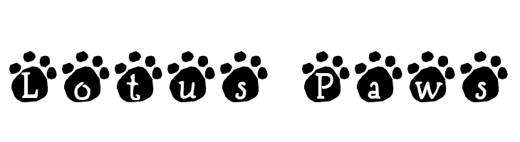 Lotus Paws  Fuentes Gratis Descargar