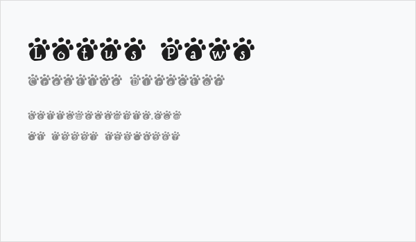 Lotus Paws Business Card