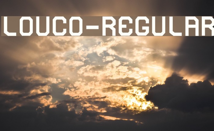 Louco-Regular Шрифта examples