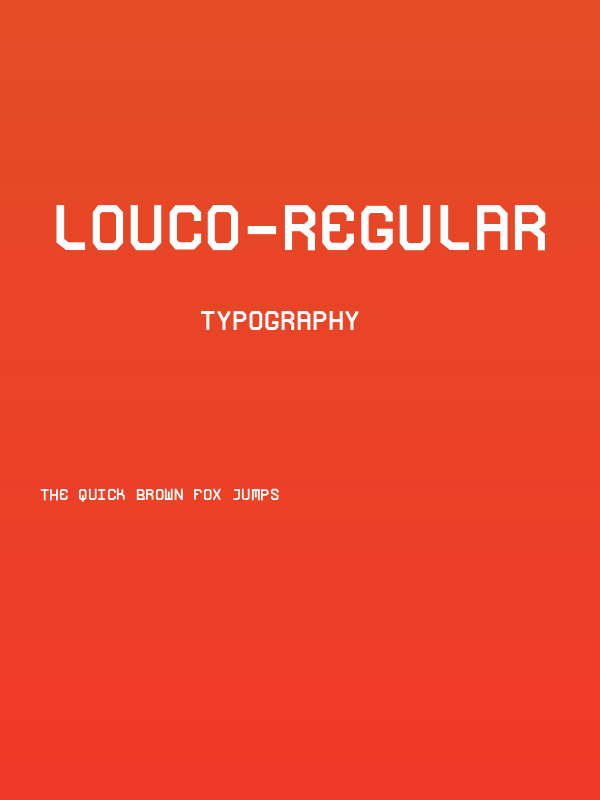 Louco-Regular Poster