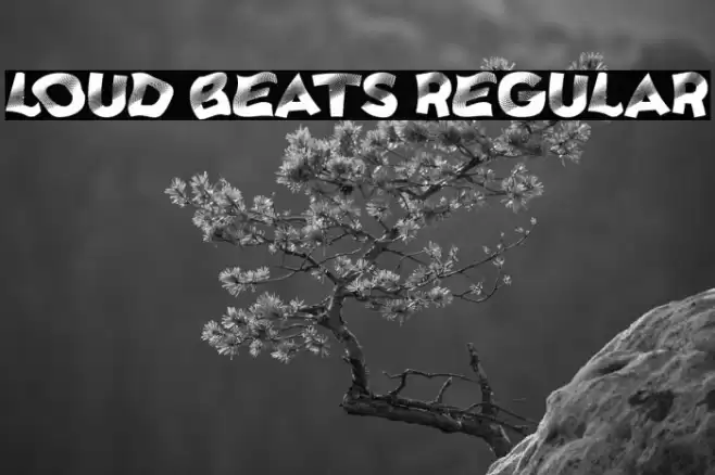 Loud Beats Regular Font examples