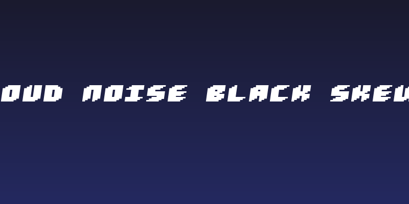 Loud noise Black Skew Social Header