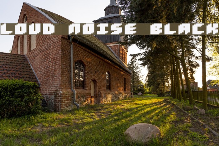 Loud noise Black Font examples