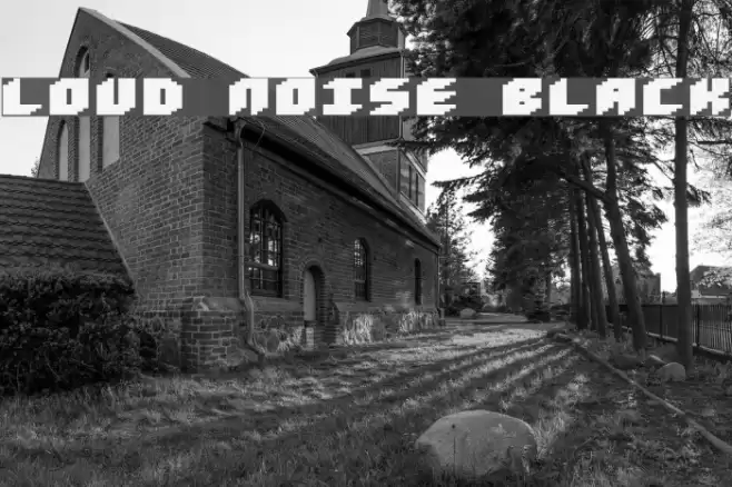 Loud noise Black Font examples