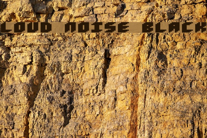 Loud noise Black Font examples