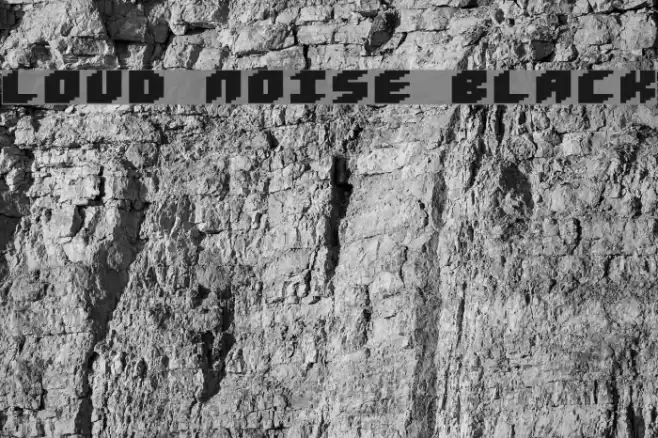 Loud noise Black Font examples
