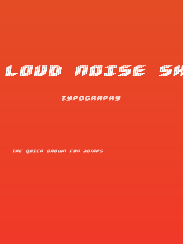 Loud noise Skew Poster