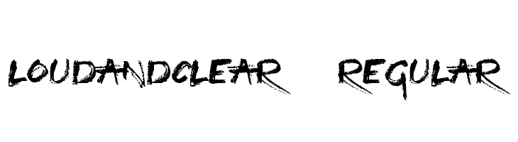 LoudandClear-Regular  font caratteri gratis