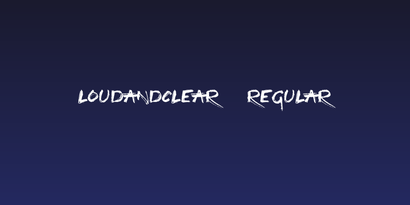 LoudandClear-Regular Social Header