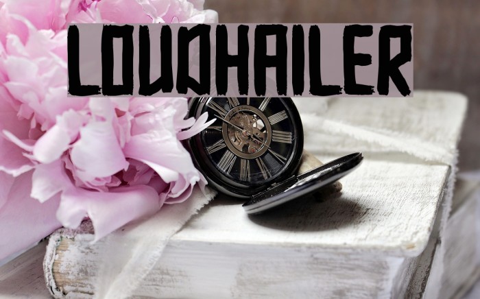 Loudhailer Font examples