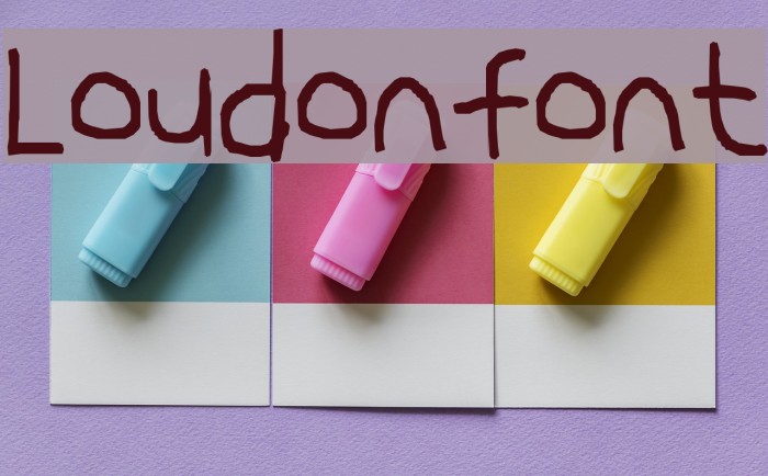 Loudonfont Font examples