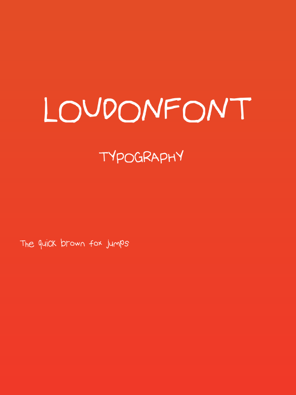 Loudonfont Poster