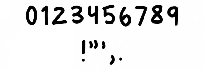 Louies Handwriting Regular Polices AUTRES CHARS