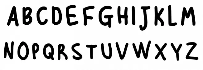 Louies Handwriting Regular 字体 大写