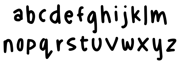Louies Handwriting Regular Font Litere mici