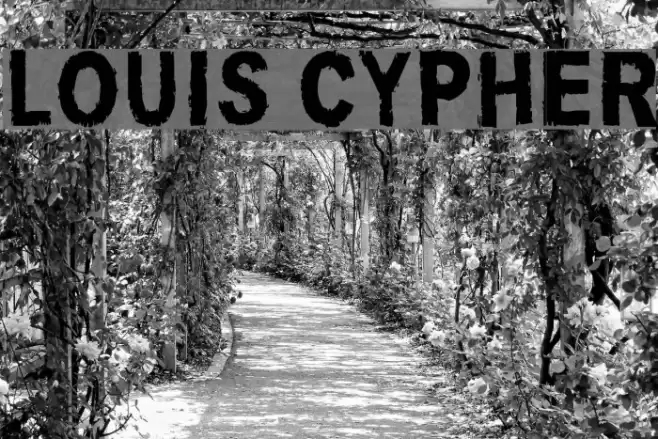 Louis Cypher Font examples