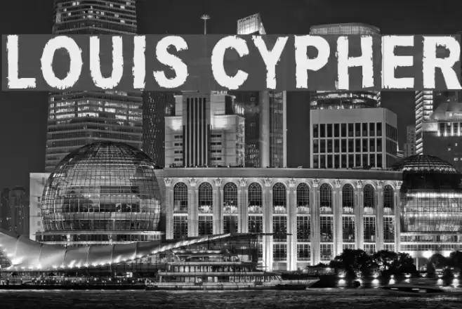 Louis Cypher Font examples